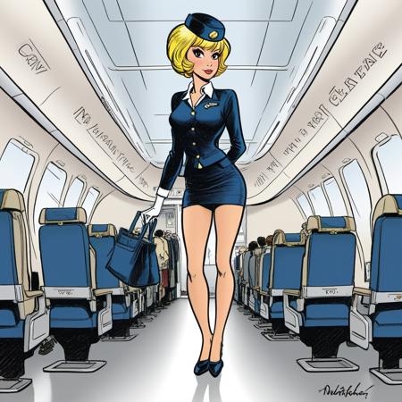 Natacha - Walthéry comics - SDXL Realistic & Comics