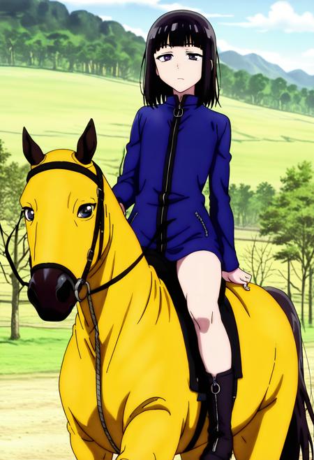 Riding horse with Caparison