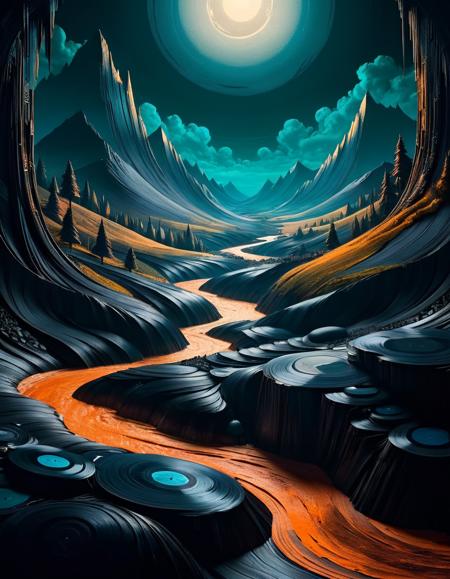 Vinyl Records Style [SDXL]