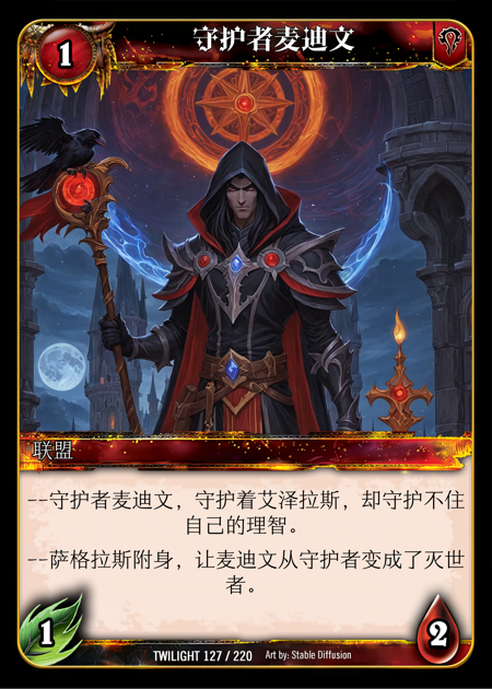 WOW Cards Randomly Generated - Comfyui WorkFlows
