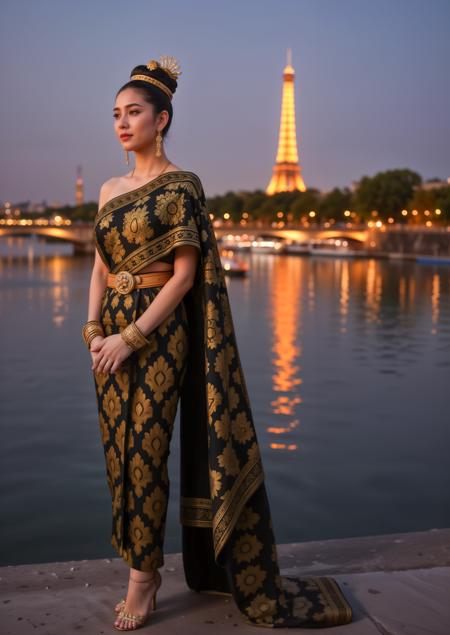Thai tradional dress,((( Flux )))