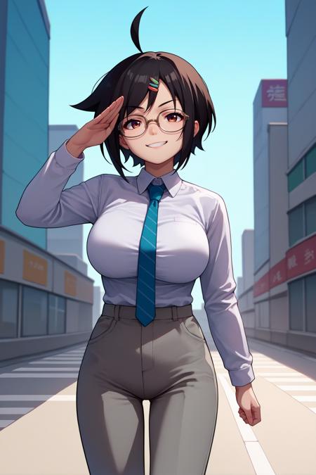 Tomoko Sakurai/桜井 智子 (Sora no Otoshimono) SDXL LoRA [Pony Diffusion]