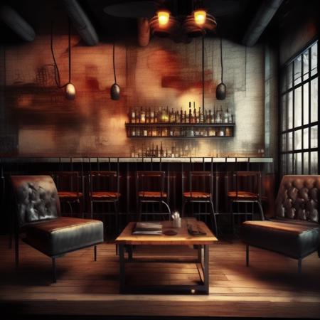 Grunge style interior design