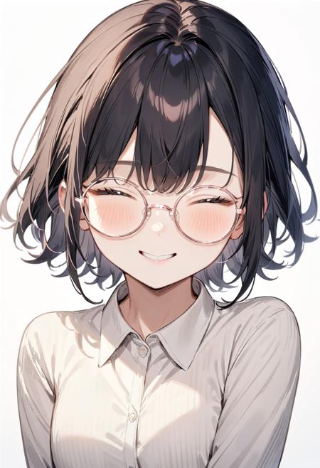 round metal frame glasses1 SDXL