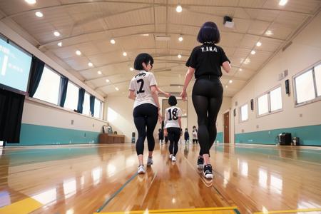 体育館 Japanese school gymnasium SD15