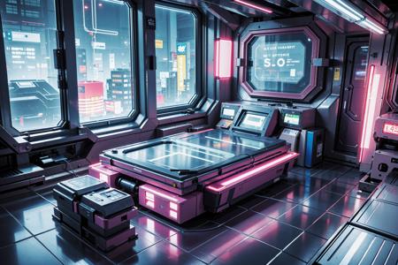 cyberpunk scene