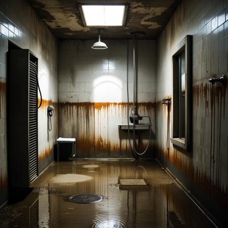 Prison shower background
