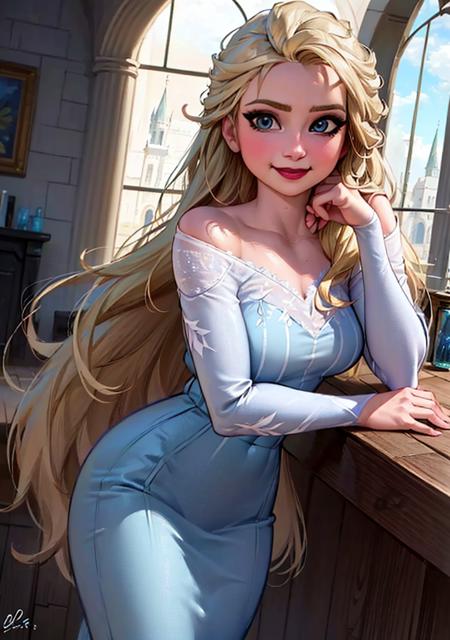Elsa (Frozen) Disney Princess, by YeiyeiArt
