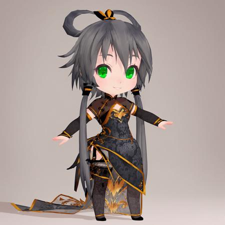 [Pony] 洛天依金丝雀旗袍 (Tda) MMD