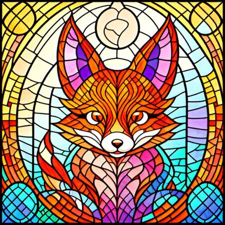 Stained glass circle