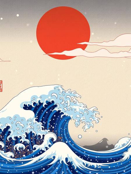 Flux Imitation of Ukiyoe style