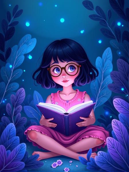 Cute stylized illustration