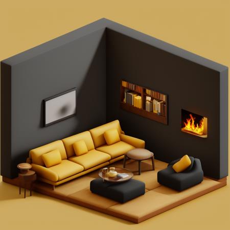 OB等轴3d房间 Isometric 3d room V2.0