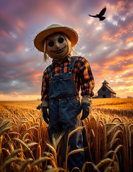 wheat field at dusk background