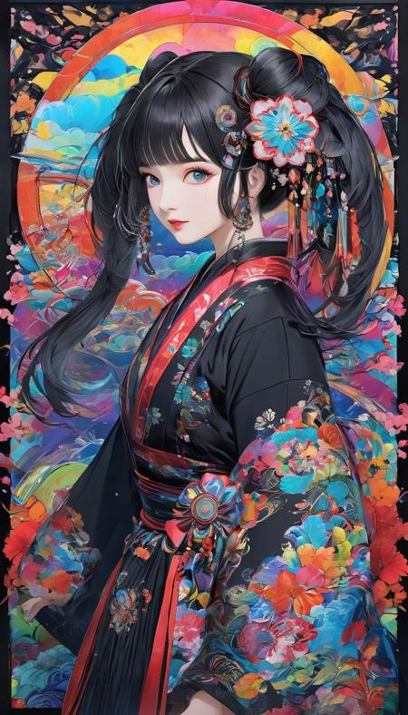LORA SDXL Digital Graphic Complex Unit版本v1.0 (ID: 1301894)
