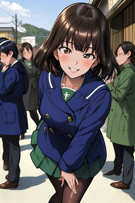 ooarai winter school uniform (girls und panzer) / 大洗女子冬服 (ガールズアンドパンツァー)