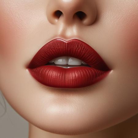 Carmine Red Lips