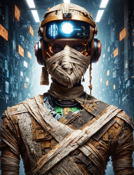 DonM - Mummy Style or wrapped clothing [SD1.5,SDXL]