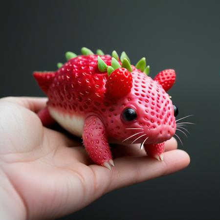 made of strawberry