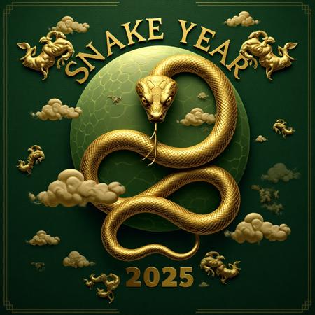 Year Of The Snake (Flux LoRA)版本v1.0 (ID: 1311263)