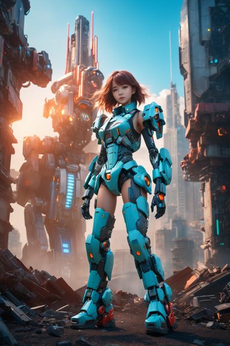 CG-futuristic mecha female