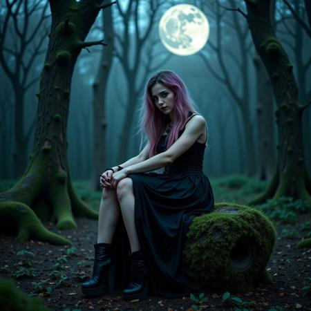 female goth, emo, punk, alt, scene