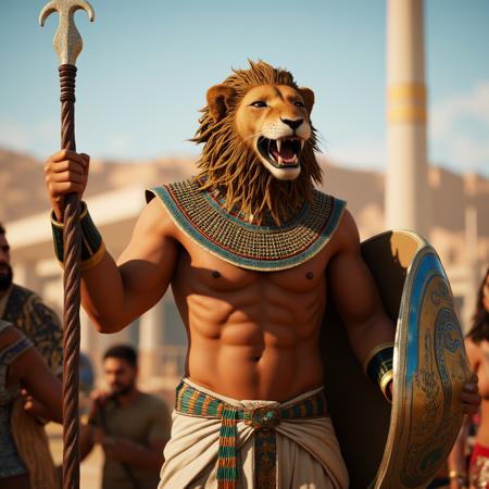 Egyptian mythology cinematic style XL + F1D
