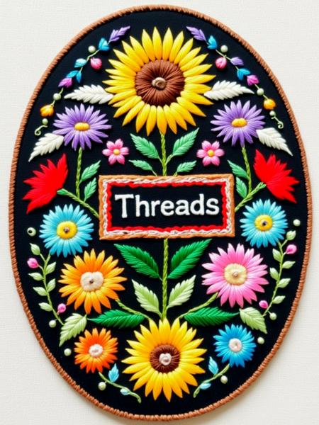 Threads (Embroidery) - CE - SDXL & Flux版本V1.2 - Flux.1 D (ID: 829422)