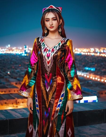 Uyghur Etles LoRA | 维吾尔艾德莱斯裙