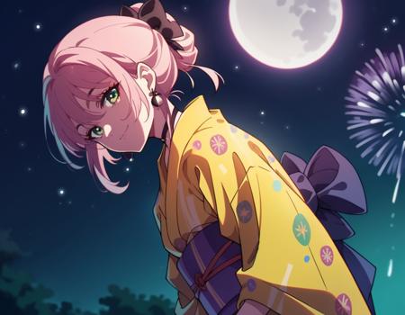 Pink Haired Girl - 『COLORs』【荒木哲郎×SawanoHiroyuki[nZk]：Hata Motohiro】 - COMMISSION