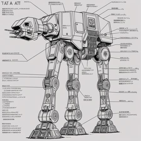 Robot structure diagram Style | SDXL