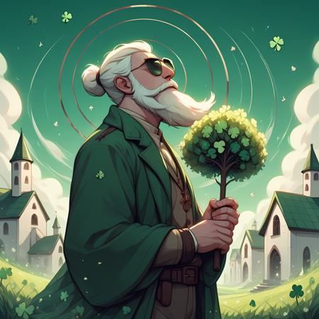 Saint Patrick - Ghibli style