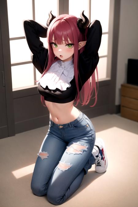 High-waist jeans