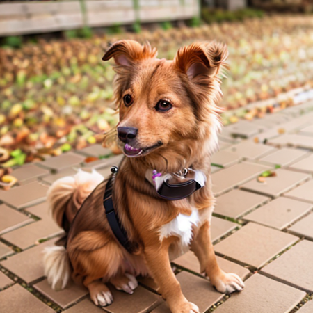 Cute dog Shelti