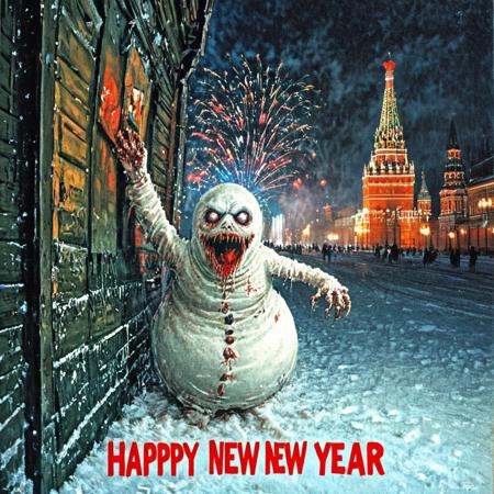 Horror Snowman Happy New Year! [SDXL]版本V1 (ID: 1183961)