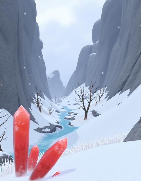 Genshin style landscapes