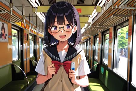 Hankyu 3000 series / train interior
