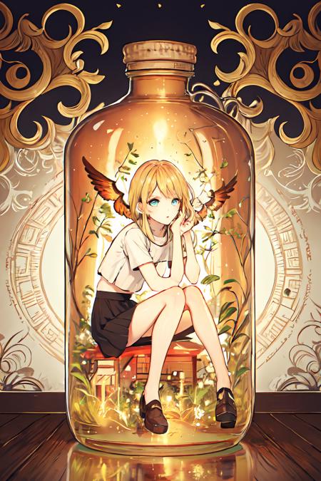 girls in glass bottle/瓶中少女