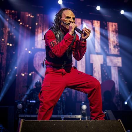 SLIPKNOT band. Number 8 masked. Corey Taylor