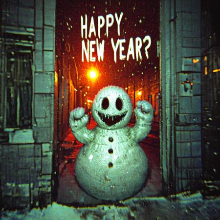 Horror Snowman Happy New Year! [SDXL]
