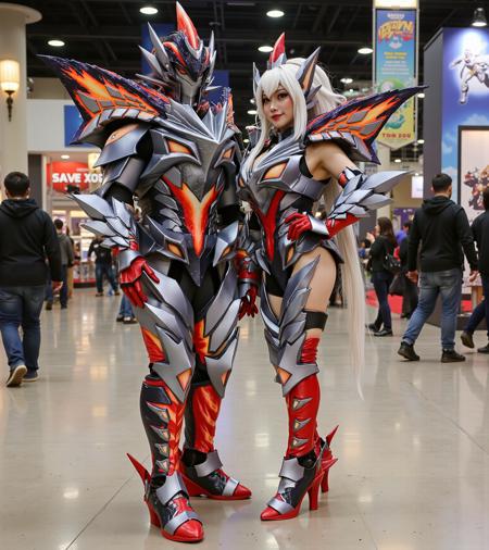 Monster Hunter Valstrax Armor Cosplay (魔物獵人, モンスターハンター)