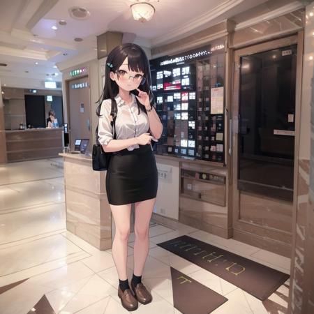 ラブホテルの部屋パネル Entrance of lovehotel SD15