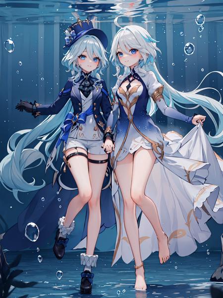 Furina Focalors 芙宁娜 芙卡洛斯 2in1 (SD1.5&XL&Pony)