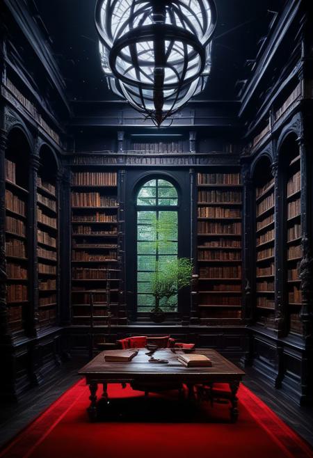 Dark Academia (Interior Space) [SDXL & Pony]