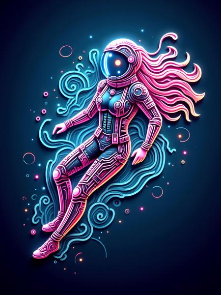 Neon Cyberpunk Papercut - FLUX & SDXL
