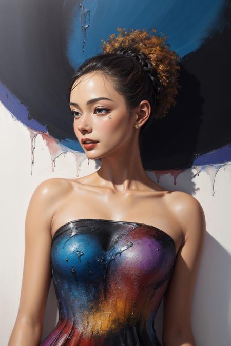 Liquid Paint Clothing Effect