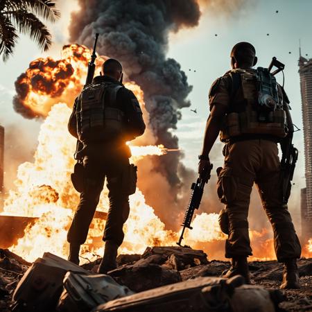 Battlefield + (2042) military cinematic style XL + F1D