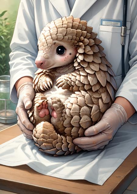Pangolin feral & anthro [Pony]
