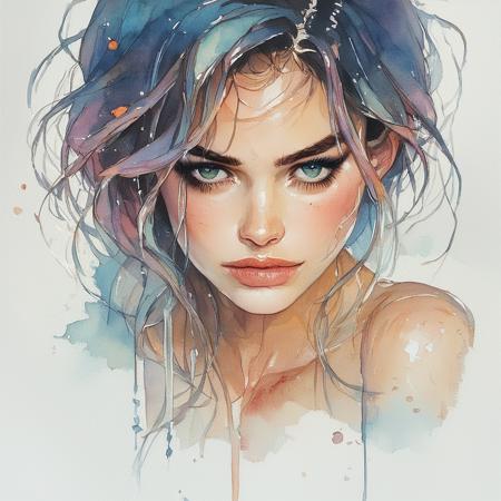 Ars MidJourney Watercolor (SD 1.5, SDXL, Pony, Flux)版本PonyV2 (ID: 710997)