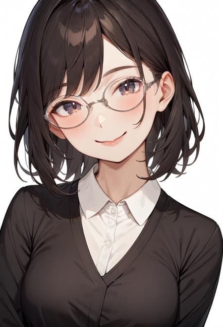 oval metal frame glasses2 SDXL